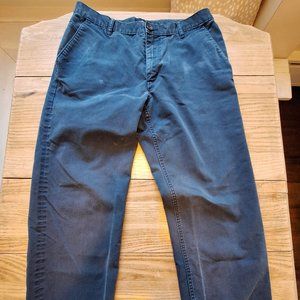 Lands End Traditional Fit Pants 34 Waist Flat Front
